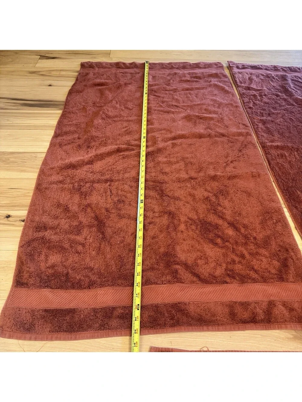 Wamsutta Rust Red Bath & Hand Towel Set 100% Cotton – Set of 3 Bathroom Decor